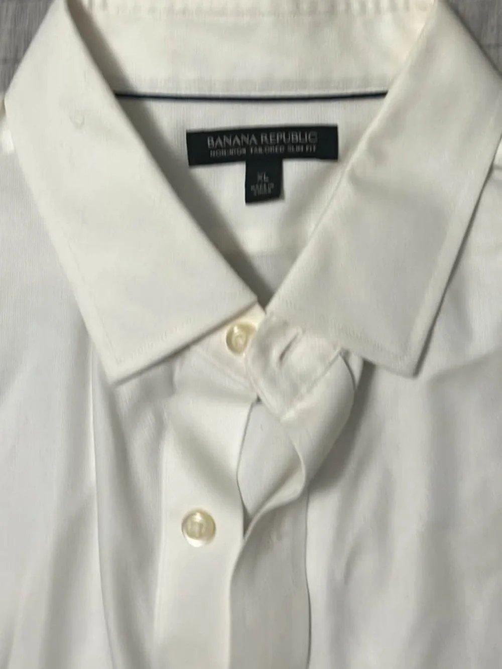 Banana Republic Men's White Dress Shirt